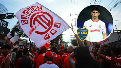 La burla de la afición de Toluca a Boca por Belmonte.