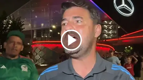 Se vivió un tenso momento en las inmediaciones del Mercedes-Benz Arena.