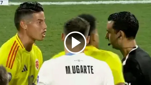 El fuerte insulto de James Rodríguez al árbitro César Ramos durante el Colombia vs. Uruguay