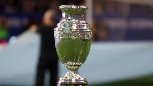 ATLANTA, GA - JUNE 20: A general view of the Copa America trophy before the CONMEBOL Copa America match between Argentina and Canada on June 20, 2024 at Mercedes Benz Stadium in Atlanta, Georgia. Photo by Michael Wade/Icon Sportswire SOCCER: JUN 20 CONMEBOL Copa America - Argentina vs Canada EDITORIAL USE ONLY Icon06202410
