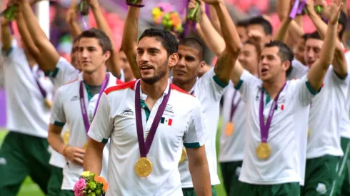 México logró la medalla dorada en fútbol en 2012Jose de Jesus Corona de Mexico - Goldmedaille Olympia 2012 (Foto: HectorVivas/JAM MEDIA) Mexico Futbol London 2012 PUBLICATIONxNOTxINxMEX; Fussball Länderspiel Nationalteam Aufmacher x1x xkg 2012 quer o0 Gold, Goldmedaille, Medaille Olympische Spiele, Sommerspiele Sieg Olympiasieg
Image number 14907564 date 11 08 2012 Copyright imago Jam Media Jose de Jesus Corona de Mexico Gold medal Olympia 2012 Photo Jam Media Mexico Futbol London 2012 PUBLICATIONxNOTxINxMEX Football international match National team Highlight x1x xkg 2012 horizontal o0 Gold Gold medal Medal Olympic Games Summer Games Victory Olympic victory