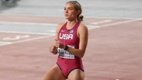 Chari Hawkins está participando en sus primeros Juegos Olímpicos.