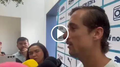El extremo de Rayados habló con los medios de comunicación.
