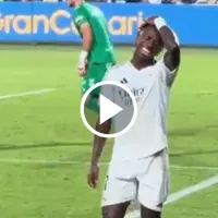 El provocador gesto de Vinicius Jr. a la afición de Las Palmas que generó polémica en redes