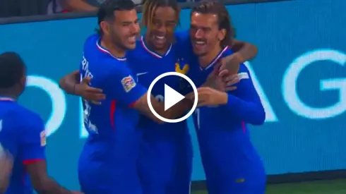 El festejo del equipo francés.