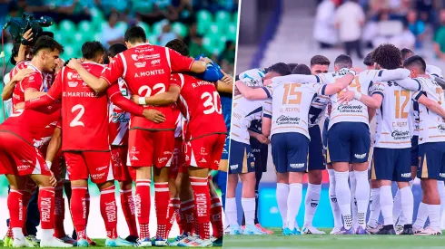 Las alineaciones de Necaxa y de Pumas UNAM