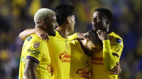 RECORD DATE NOT STATED Liga BBVA MX Apertura 2024 America vs Guadalajara Ramon Juarez celebrates his goal 1-0 of America during the 7th round match between America vs Guadalajara as part of the Liga BBVA MX, Torneo Apertura 2024 at Ciudad de los Deportes Stadium on September 14, 2024 in Mexico City, Mexico. CIUDAD DE MEXICO CDMX MEXICO PUBLICATIONxNOTxINxMEXxCHNxRUS Copyright: xJafetxMozx 20240914203959_LMX_A24_AME_GDL_JUAREZ124