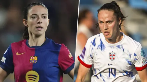 Aitana Bonmatí y Caroline Graham Hansen, dos de las mejores jugadoras del mundo. (Imago)