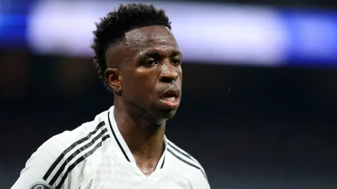 VINICIUS JUNIOR JR VINI JR, Champions League 2024-25, Real Madrid-Milan 1-3, azione, action, single shot CHAMPIONS LEAGUE 2024-25 REAL MADRID-MILAN 1-3