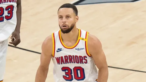 Stephen Curry en Golden State Warriors vs. San Antonio Spurs.