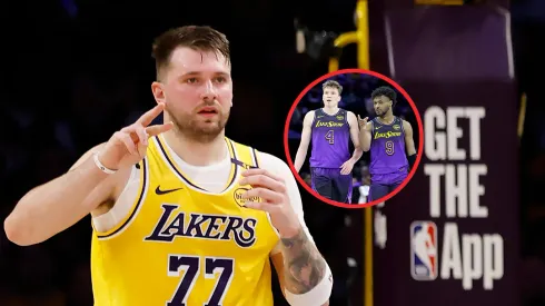 Luka Doncic, Dalton Knecht y Bronny James.