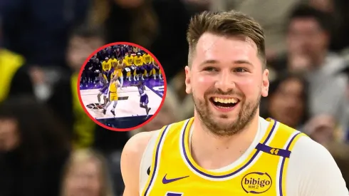 Jugada de Luka Doncic en Lakers vs. Jazz.