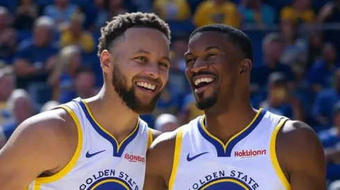 Stephen Curry y Jimmy Butler.