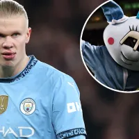 De no creer: Erling Haaland fue acusado de causarle una “conmoción cerebral” a la mascota de Manchester City
