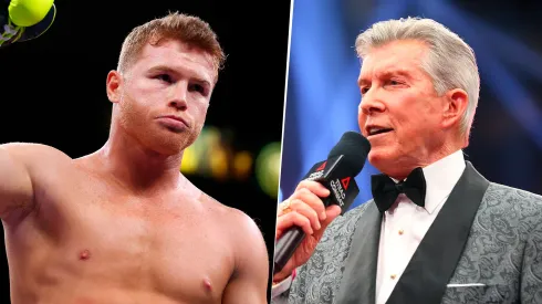 Canelo Álvarez y Michael Buffer