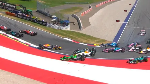 Kimi Antonelli chocó a Max Verstappen en la largada del GP de Austria 2025