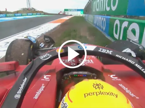 El accidente de Lewis Hamilton en la carrera del GP de Países Bajos 2025