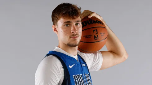 Cooper Flagg en el media day de la NBA