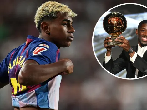 El gesto de Lamine Yamal con Ousmane Dembélé tras perder el Balón de Oro