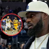 Esto hizo LeBron James con su hijo luego de que Curry lo dejara mal parado en la derrota de Lakers