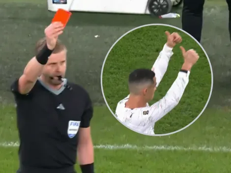No ocultó su enojo: la reacción de CR7 tras ser expulsado en Irlanda-Portugal