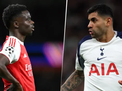 Las alineaciones de Arsenal vs. Tottenham por la Jornada 12 de la Premier League