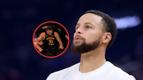 Stephen Curry se lesionó en el juego Warriors vs. Rockets.