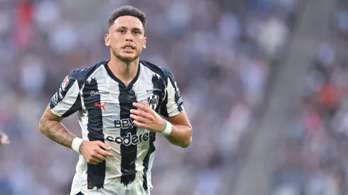 MONTERREY, MEXICO – AUGUST 17: Lucas Ocampos of Monterrey celebrates after scoring the team’s third goal during the 5th round match between Monterrey and Mazatlan as part of the Torneo Apertura 2025 Liga MX at BBVA Stadium on August 17, 2025 in Monterrey, Mexico. (Photo by Azael Rodriguez/Getty Images)