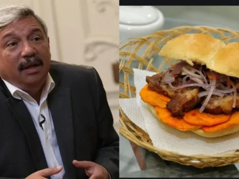 Alberto Beingolea se hace viral por comer pan con chicharrón de forma peculiar