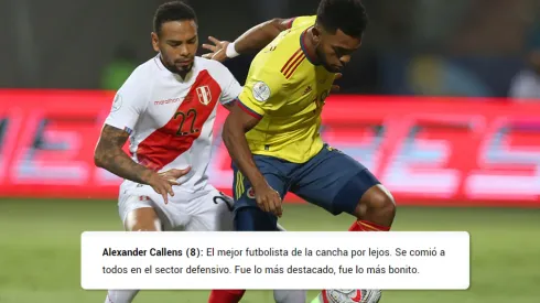 Jugador x Jugador de Perú vs. Colombia