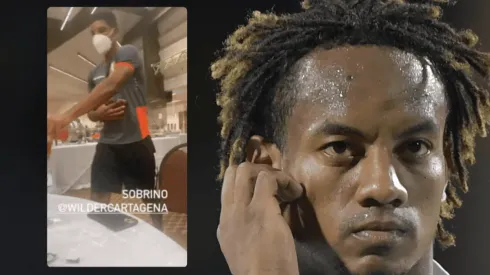 André Carrillo le quita su gelatina a Wilder Cartagena: "Oe conch... te he pedido dos yo"