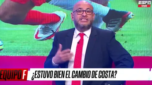 Peter Arévalo es conductor en ESPN.