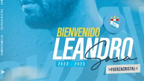 El primer en llegar: Leandro Sosa es nuevo jugador de Sporting Cristal