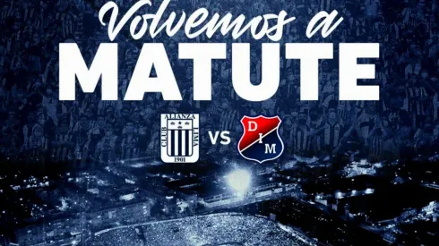 Alianza Lima se medirá ante Deportivo Independiente Medellín. (Foto: Twitter Alianza Lima)