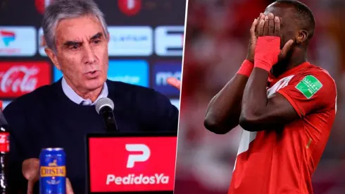 Juan Carlos Oblitas y la llamada de atención a Luis Advíncula tras erra en la tanda de penales frente a Australia, Foto: FPF/GLR