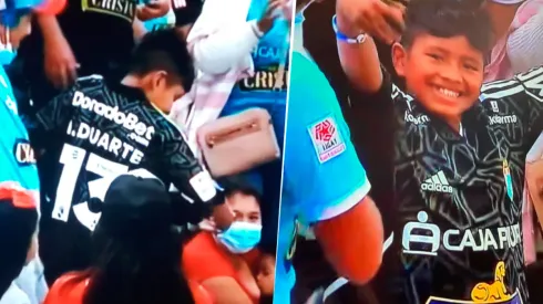 Alejandro Duarte entregó su camiseta a niño hincha de Sporting Cristal