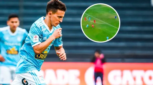 ¡En el palo! Buonanotte se estrenó con Cristal y casi marca espectacular golazo. (Foto: Twitter Sporting Cristal)