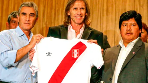 Edwin Oviedo, Ricardo Gareca y Juan Carlos Oblitas.