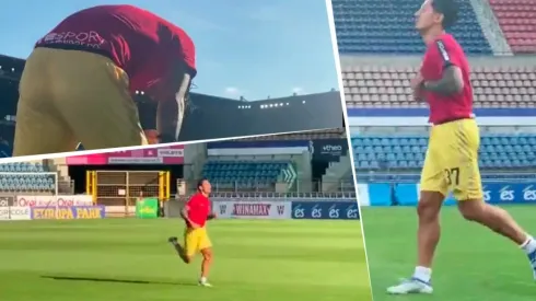 El primer día de Gianluca Lapadula en el Cagliari: cómo entrenó y qué número usó. (Foto: Captura de pantalla)