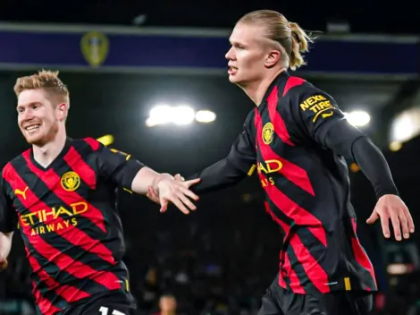 Con doblete de Haaland: Manchester City venció a Leeds United