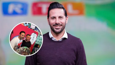 Claudio Pizarro y Lukas Podolski, exjugadores de Bayern Múnich.