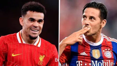 Luis Díaz y Claudio Pizarro en el Bayern Múnich.