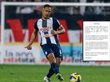 ¿Qué dijo Garcés tras ser ratificado con 4 fechas de suspensión en Alianza?