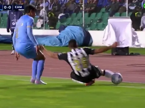 No apto para impresionables: horrible lesión de tobillo en Bolívar vs. Atlético Mineiro