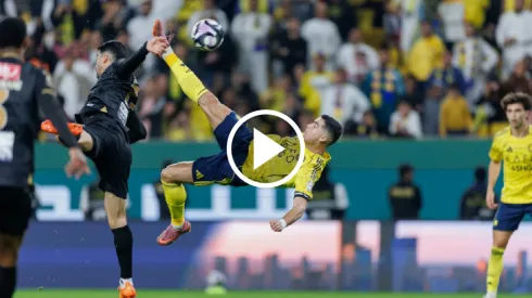 La pirueta de Cristiano Ronaldo para su golazo de chalaca ante Al Khaleej.