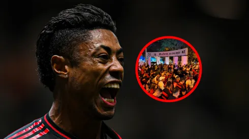Bruno Henrique festejó el título de la Libertadores con Flamengo.
