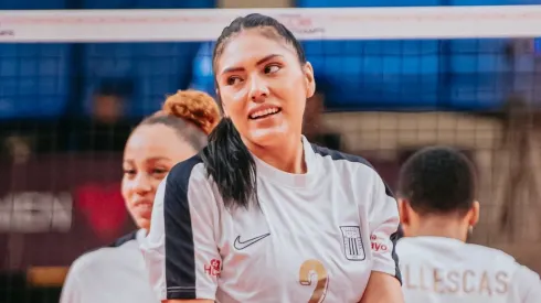 Diana de la Peña en el partido ante Zhetysu VC.