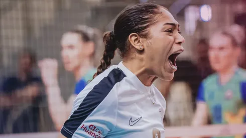 El grito de Yanlis Féliz durante el triunfo de Alianza Lima ante Zhetysu.