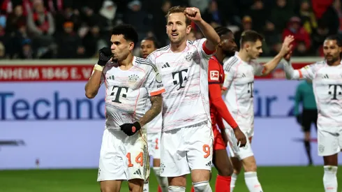 El festejo con dedicatoria de Luis Díaz, junto a Harry Kane.