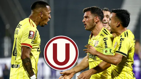 Jugadores de Melgar celebrando.